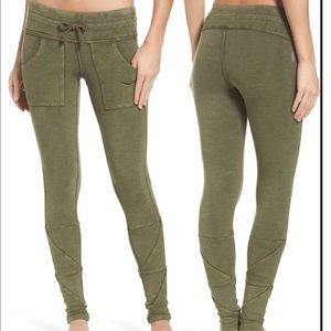 Free People Kyoto High-Rise Leggings Army M NWOT